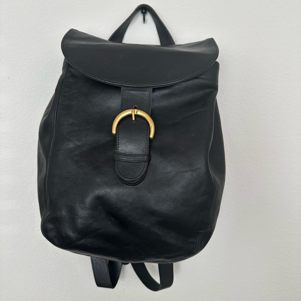 Vintage Coach SoHo Black Leather Backpack (#4134)